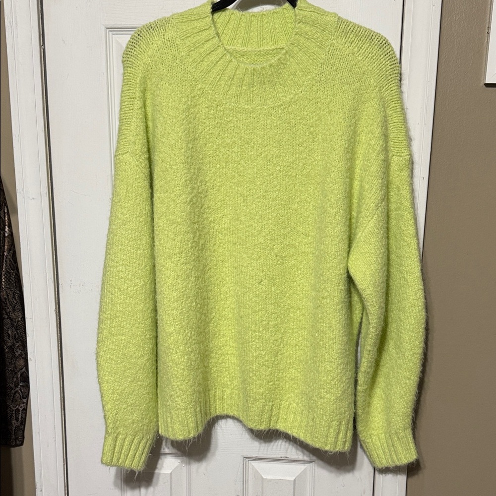Pistola Lime Green Alpaca wool blend Sweater